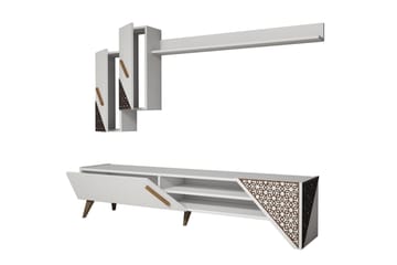 TV-Benk Amtorp 180 cm - Hvit - Møbler - TV- & Mediamøbler - TV-møbelsett