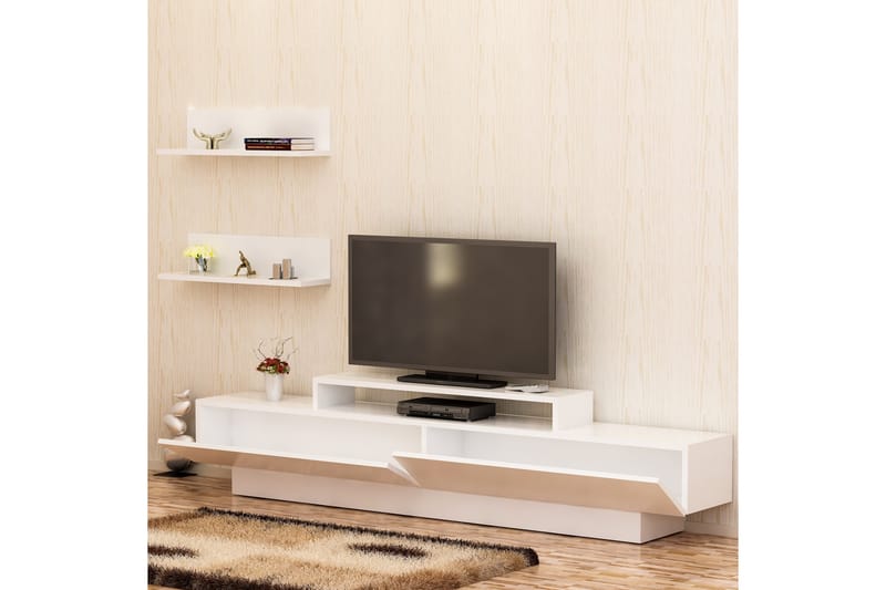 TV-Benk Dumö 180 cm - Hvit - TV-møbelsett