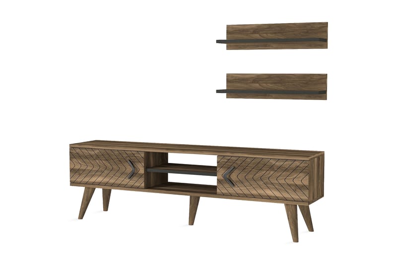 TV-benk Jospeh med vegghylle - Møbler - TV- & Mediamøbler - TV-møbelsett