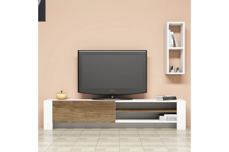 TV-Benk Tyrsberget 160 cm - Brun - TV-møbelsett