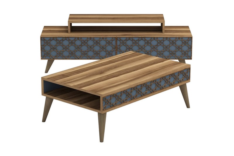 TV-Møbelsett Amtorp 140 cm - Brun - Møbler - TV- & Mediamøbler - TV-møbelsett