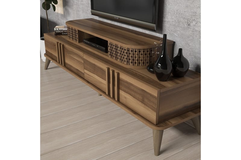 TV-møbelsett Amtorp 168 cm - Brun - TV-møbelsett