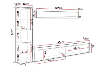 Tv-møbelsett - Natur - Møbler - TV- & Mediamøbler - TV-møbelsett