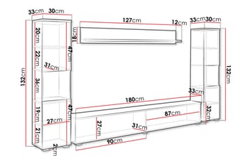 Tv-møbelsett - Natur - Møbler - TV- & Mediamøbler - TV-møbelsett