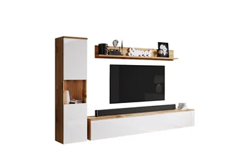 Tv-møbelsett - Natur/Hvit - Møbler - TV- & Mediamøbler - TV-møbelsett