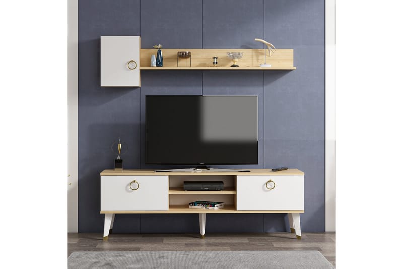 Tv-møbelsett Urgby 150x50 cm - Blå - TV-møbelsett