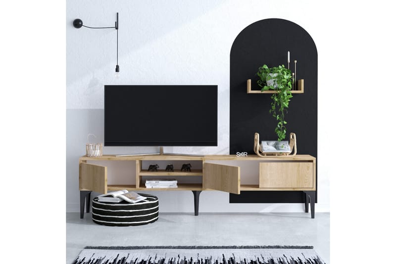 Tv-møbelsett Urgby 180x50 cm - Blå - TV-møbelsett