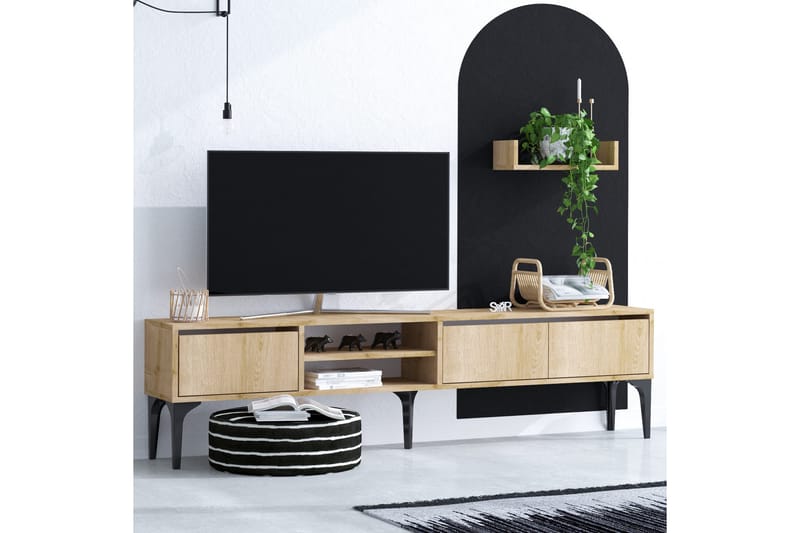 Tv-møbelsett Urgby 180x50 cm - Blå - TV-møbelsett