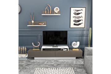 Tv-møbelsett Violaceae 180x40 cm - Hvit - Møbler - TV- & Mediamøbler - TV-møbelsett