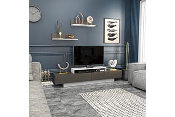 Tv-møbelsett Violaceae 180x40 cm - Hvit - Møbler - TV- & Mediamøbler - TV-møbelsett