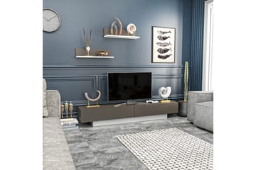 Tv-møbelsett Violaceae 180x40 cm - Hvit - Møbler - TV- & Mediamøbler - TV-møbelsett