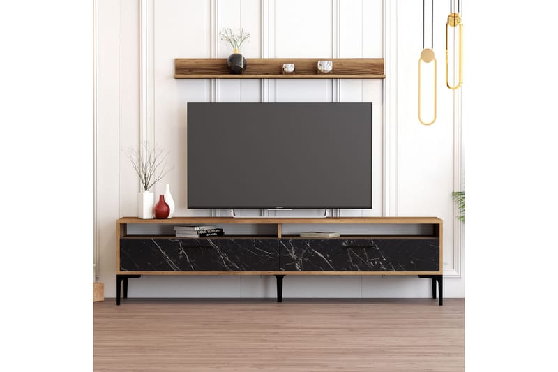 Tv-møbelsett Zakkum 180x47 cm - Brun - TV-møbelsett