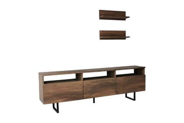 Tv-møbelsett Zakkum 50x15 cm - Brun - Møbler - TV- & Mediamøbler - TV-møbelsett