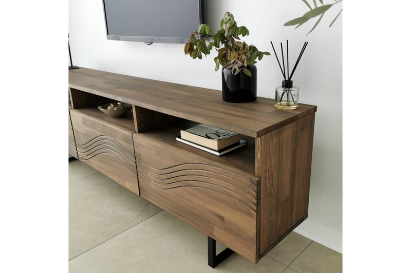 Tv-møbelsett Zakkum 50x15 cm - Brun - Møbler - TV- & Mediamøbler - TV-møbelsett