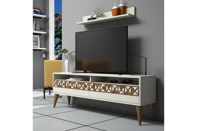 TV-møbler Raffoldt 150 cm - Hvit - Møbler - TV- & Mediamøbler - TV-møbelsett