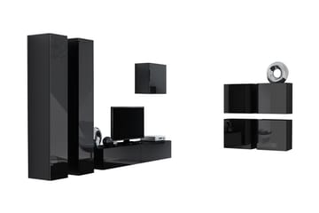 Vigo TV-møbelsett 260x40x180 cm - Møbler - TV- & Mediamøbler - TV-møbelsett
