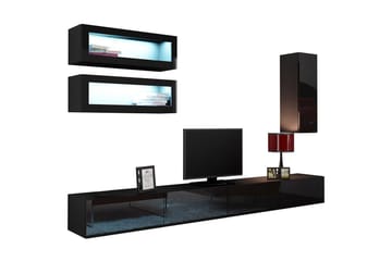 Vigo TV-møbelsett 280x40x180 cm - Møbler - TV- & Mediamøbler - TV-møbelsett