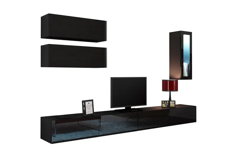 Vigo TV-møbelsett 280x40x180 cm - Møbler - TV- & Mediamøbler - TV-møbelsett