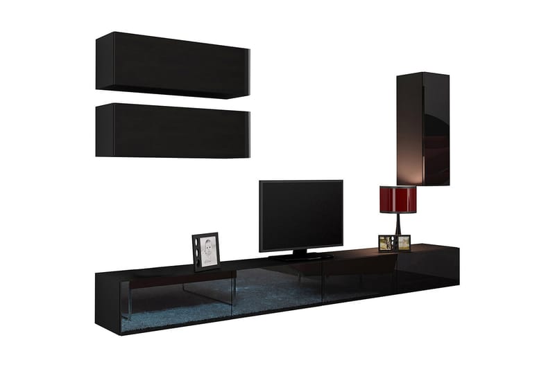 Vigo TV-møbelsett 280x40x180 cm - Møbler - TV- & Mediamøbler - TV-møbelsett