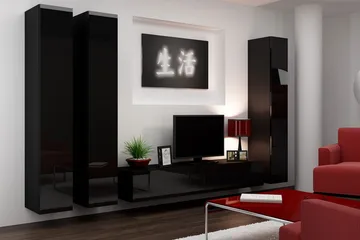 Vigo TV-møbelsett 300x40x180 cm - Møbler - TV- & Mediamøbler - TV-møbelsett