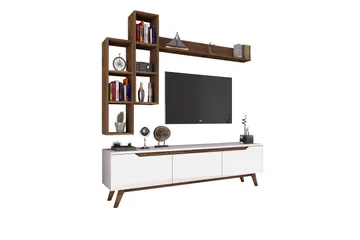 Virkesbo TV-Møbelsett 180 cm - Beige - Møbler - TV- & Mediamøbler - TV-møbelsett
