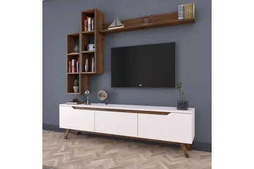 Virkesbo TV-Møbelsett 180 cm - Beige - Møbler - TV- & Mediamøbler - TV-møbelsett