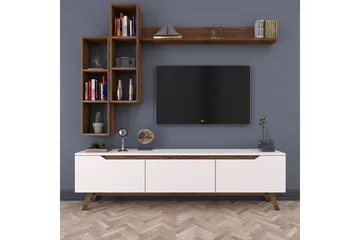 Virkesbo TV-Møbelsett 180 cm - Beige - Møbler - TV- & Mediamøbler - TV-møbelsett