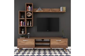 Virkesbo TV-Møbelsett 180 cm - Brun - Møbler - TV- & Mediamøbler - TV-møbelsett