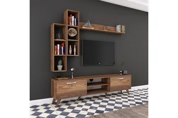 Virkesbo TV-Møbelsett 180 cm - Brun - Møbler - TV- & Mediamøbler - TV-møbelsett