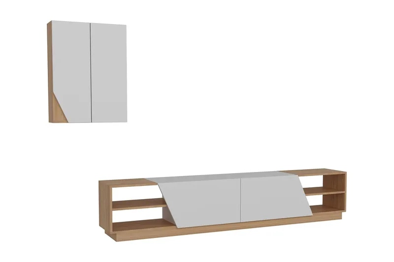 Zebrai TV-benk med Skjult Oppbevaring - Møbler - TV- & Mediamøbler - TV-møbelsett