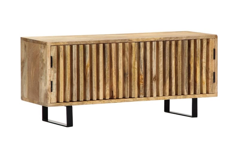 TV-skap 90x30x40 cm heltre mango - Brun - TV benk & mediabenk
