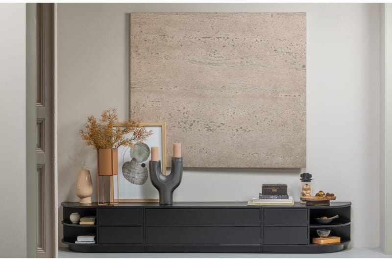 Arteksio Tv-Skap 100 cm - Svart - Møbler - TV- & Mediamøbler - TV-skap