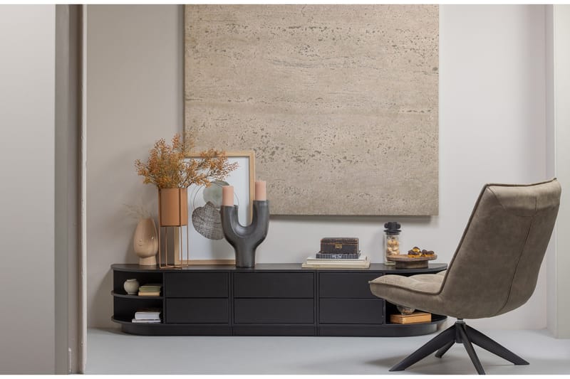 Arteksio Tv-Skap 75 cm - Svart - Møbler - TV- & Mediamøbler - TV-skap
