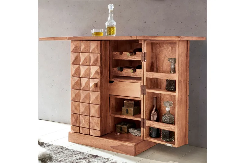 Cluett Barskap - Brun - Oppbevaring - Skap - Oppbevaringsskap