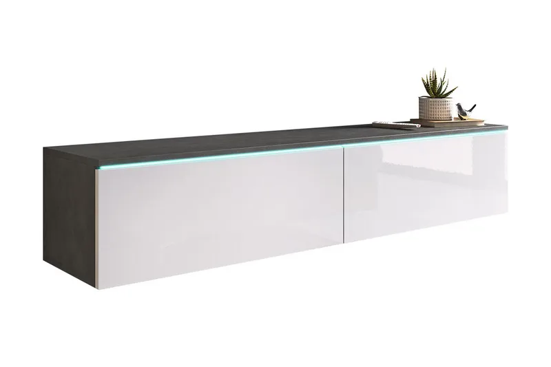 Cuguen Tv-skap 140 cm - Hvit - Møbler - TV- & Mediamøbler - TV benk & mediabenk