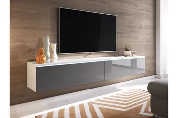 Cuguen Tv-skap 180 cm - Hvit/Grå - Møbler - TV- & Mediamøbler - TV-skap