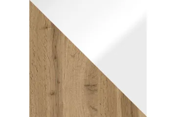 Cuguen Tv-skap 180 cm RGB LED - Hvit/Natur - Møbler - TV- & Mediamøbler - TV-skap