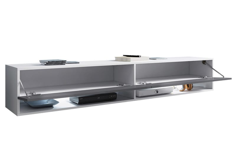 Cuguen Tv-skap 180 cm RGB LED - Natur - Møbler - TV- & Mediamøbler - TV-skap