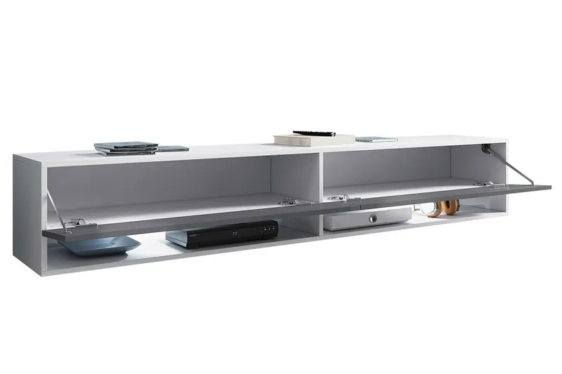 Cuguen Tv-skap 180 cm RGB LED - Natur - Møbler - TV- & Mediamøbler - TV-skap