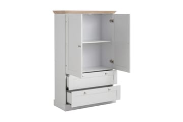 Dareia Garderobe 85 cm - Hvit|Brun - Møbler - TV- & Mediam�øbler - TV-skap