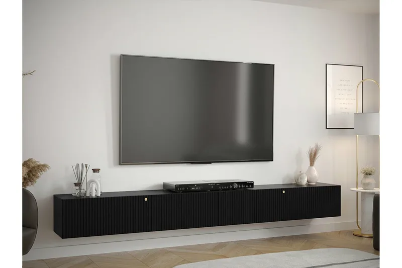 Dunvegan Tv-skåp 300 cm Black - Møbler - TV- & Mediamøbler - TV-skap