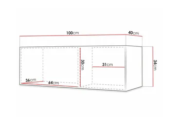 Dunvegan TV-skap 100 cm - Møbler - TV- & Mediamøbler - TV benk & mediabenk