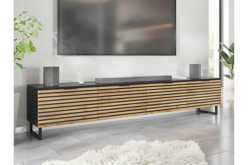 Galbally TV-skåp 200 cm - Brun - Møbler - TV- & Mediamøbler - TV-skap