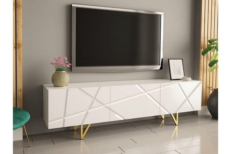 Glenndale Tv-skåp 180 cm Concept 55 White - Møbler - TV- & Mediamøbler - TV benk & mediabenk