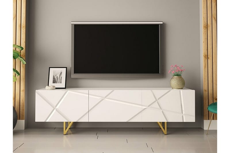 Glenndale Tv-skåp 180 cm Concept 55 White - Møbler - TV- & Mediamøbler - TV benk & mediabenk