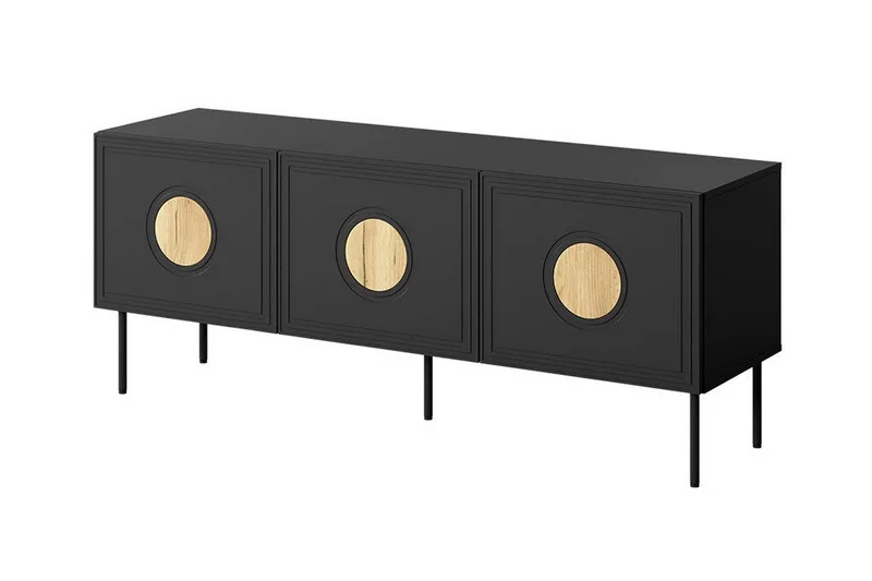 Juniskär TV-benk 151 cm, Svart