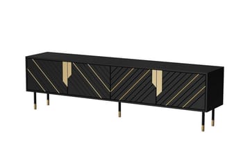 Juniskär TV-benk 204 cm - Svart - Møbler - TV- & Mediamøbler - TV-skap