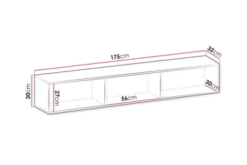 Klinkerville TV-skap 175 cm - Cream - Møbler - TV- & Mediamøbler - TV-skap