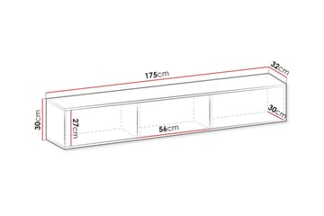 Klinkerville TV-skap 175 cm - Cream - Møbler - TV- & Mediamøbler - TV-skap