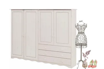 Naoki TV-skap 185 cm - Hvit - Møbler - TV- & Mediamøbler - TV-skap